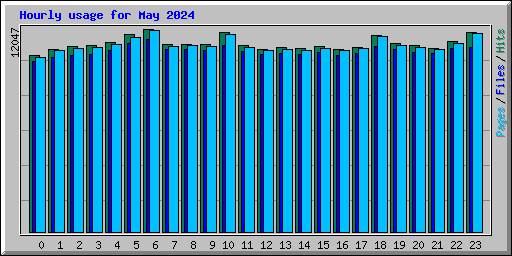 Hourly usage for May 2024